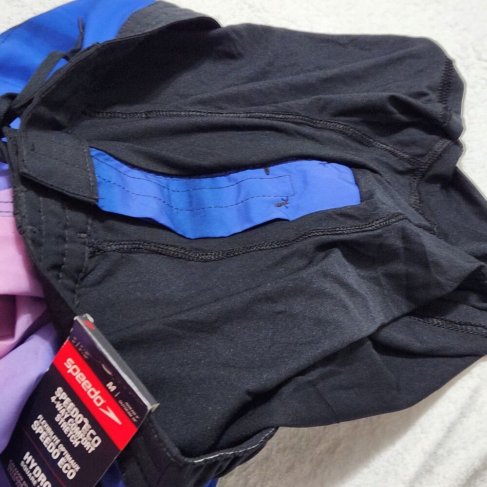 Speedo Mens Swim Trunks Size Medium Hydro Square Leg 4-way Comfort Stretch - Picture 11 of 12